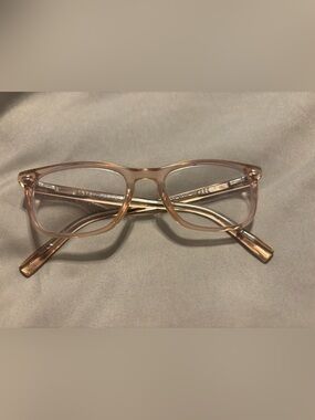Warby Parker Welty Light rose Pink/Clear Rectangle Glasses